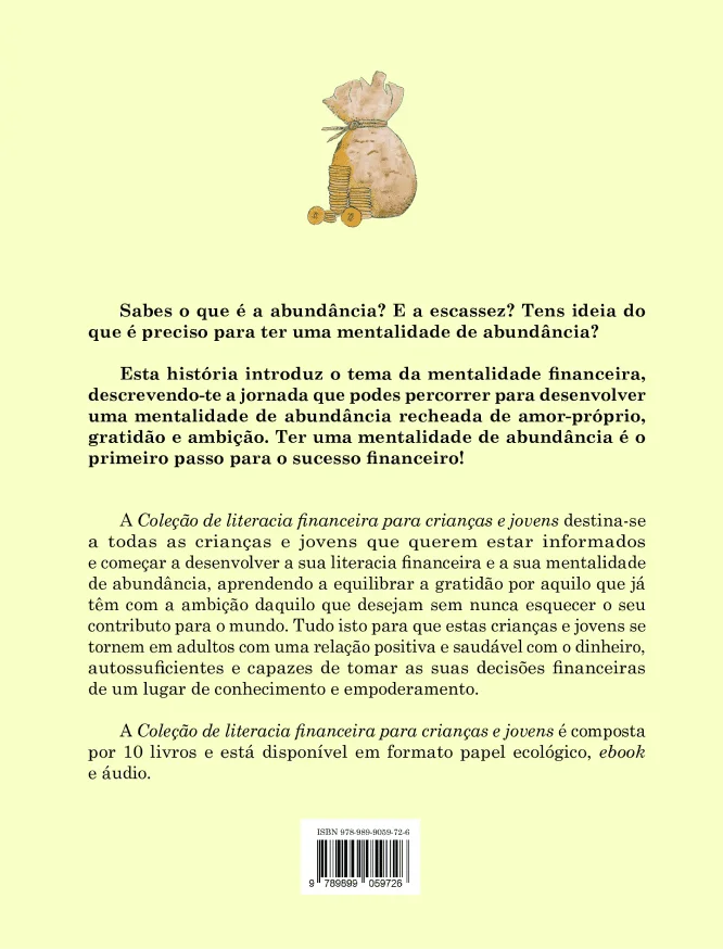 Livro | Eu tenho uma mentalidade de abundância | Livro 1 | Coleção de literacia financeira para crianças e jovens - calonodedo