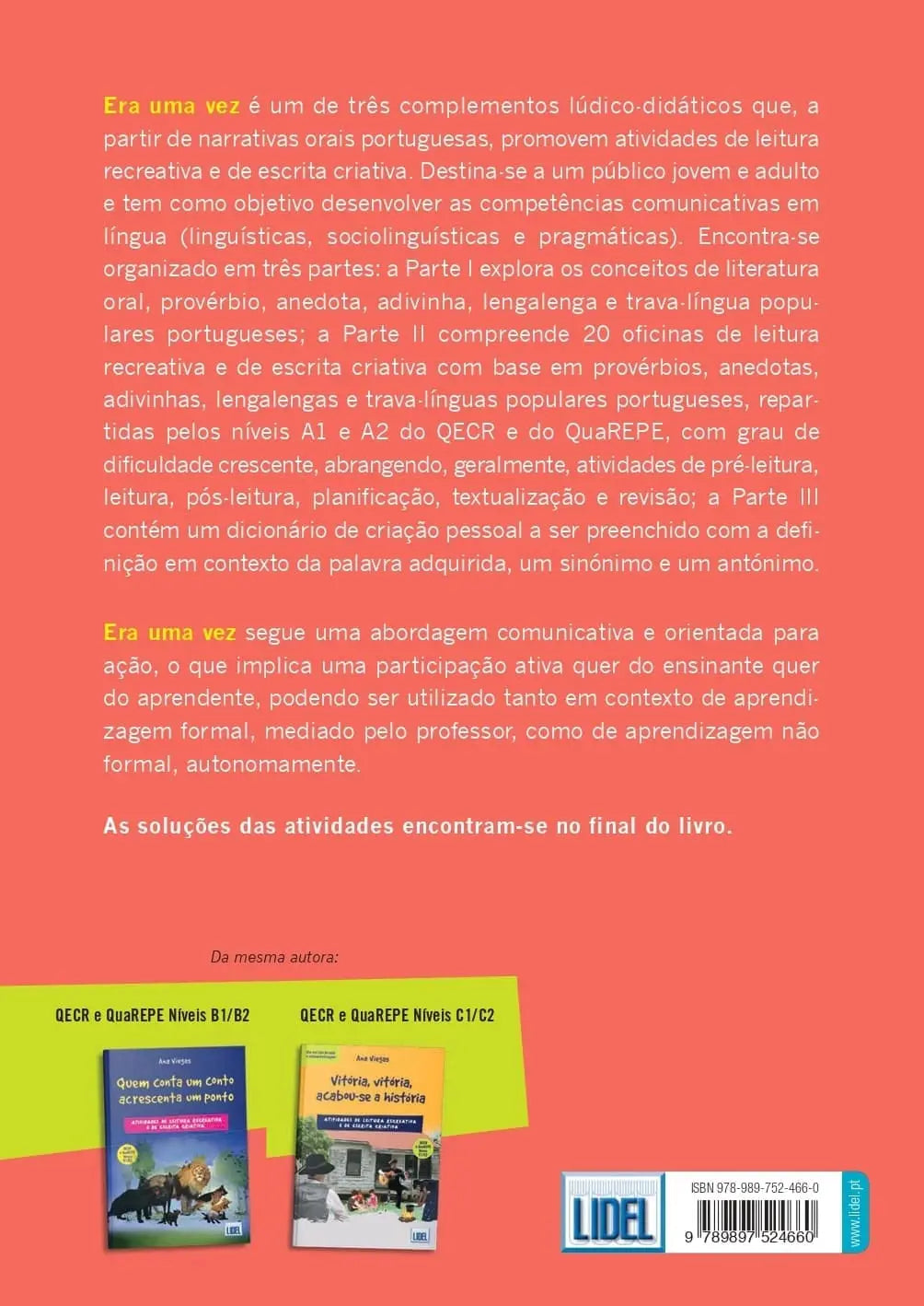 Livro | Pack «Oficinas de leitura recreativa e de escrita criativa» | Nível inicial, intermédio e avançado - calonodedo