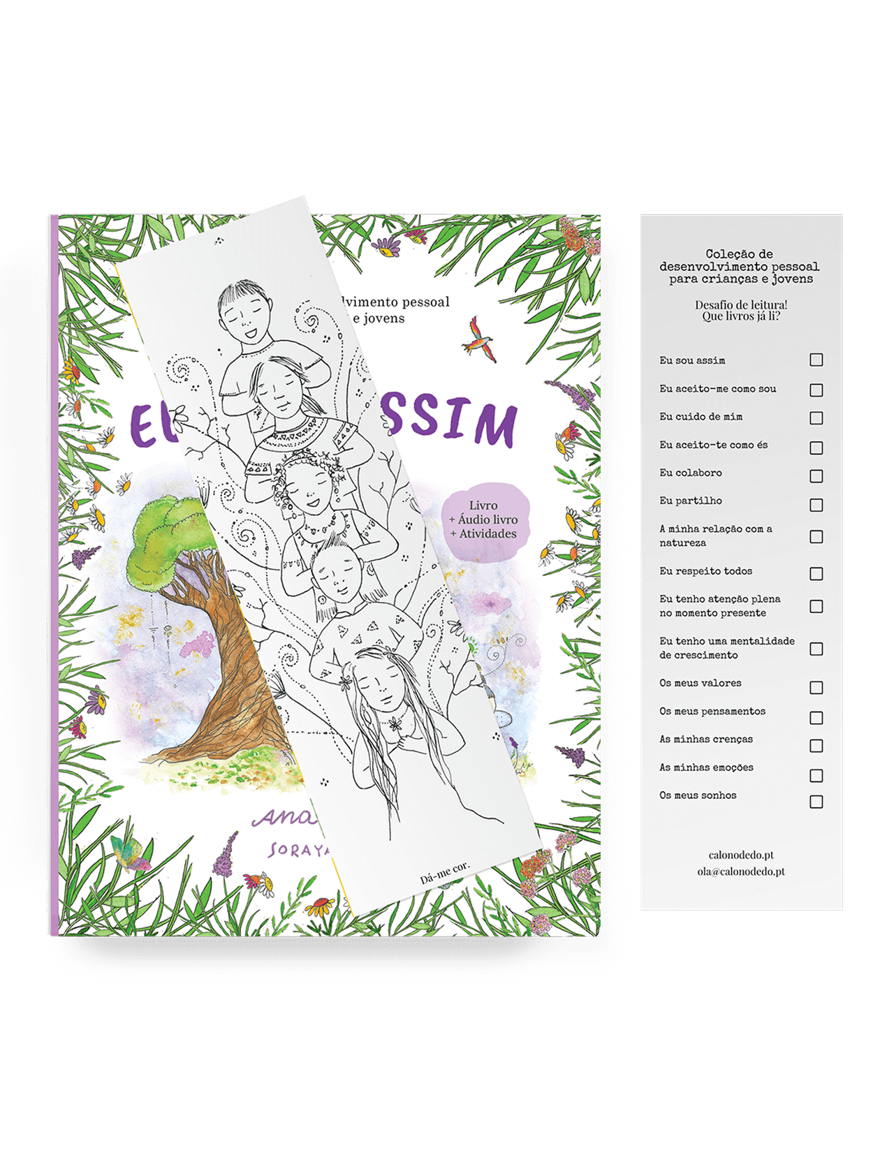 Marcador de livros - 5 amigos