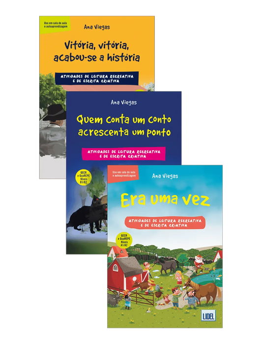 Livro | Pack «Oficinas de leitura recreativa e de escrita criativa» | Nível inicial, intermédio e avançado - calonodedo