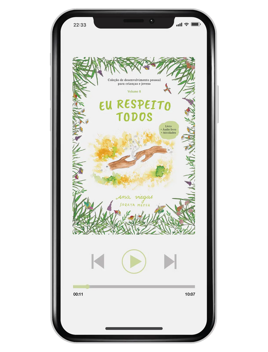 Áudio livro | Eu respeito todos | Audiolivro 8 | Coleção de desenvolvimento pessoal para crianças e jovens - calonodedo
