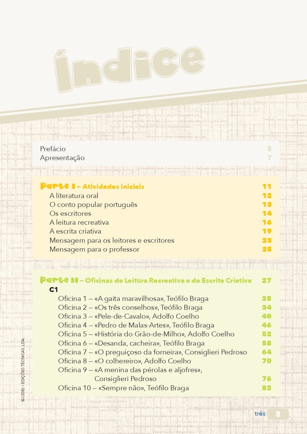 Pack «Oficinas de leitura recreativa e de escrita criativa»