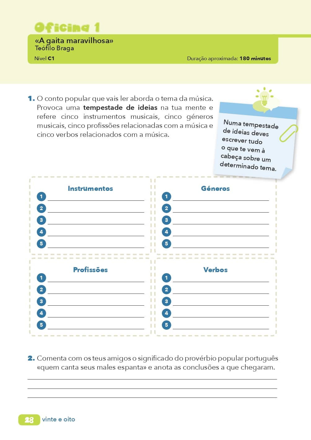 Pack «Oficinas de leitura recreativa e de escrita criativa»