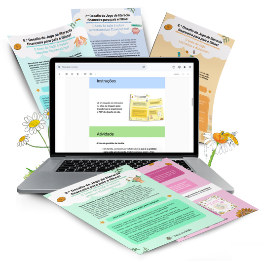 Jogo de literacia financeira para pais e filhos, da livraria Calo no Dedo