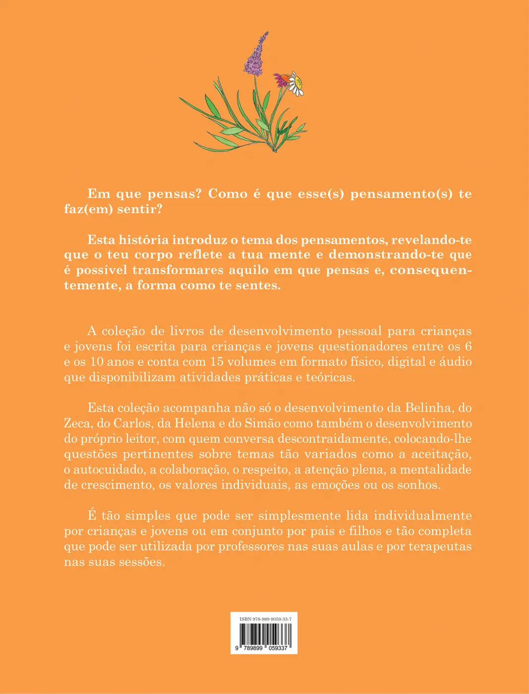 Livro | Os meus pensamentos | Livro 12 | Coleção de desenvolvimento pessoal para crianças e jovens - calonodedo