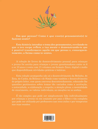 Livro | Os meus pensamentos | Livro 12 | Coleção de desenvolvimento pessoal para crianças e jovens - calonodedo
