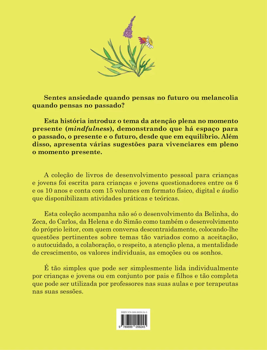 Ebook | Eu tenho atenção plena no momento presente | Ebook 9 | Coleção de desenvolvimento pessoal para crianças e jovens - calonodedo