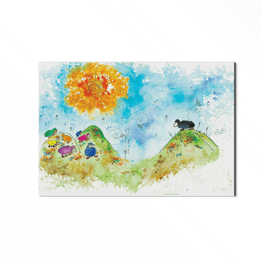 Ilustração - Rebanho arco-íris