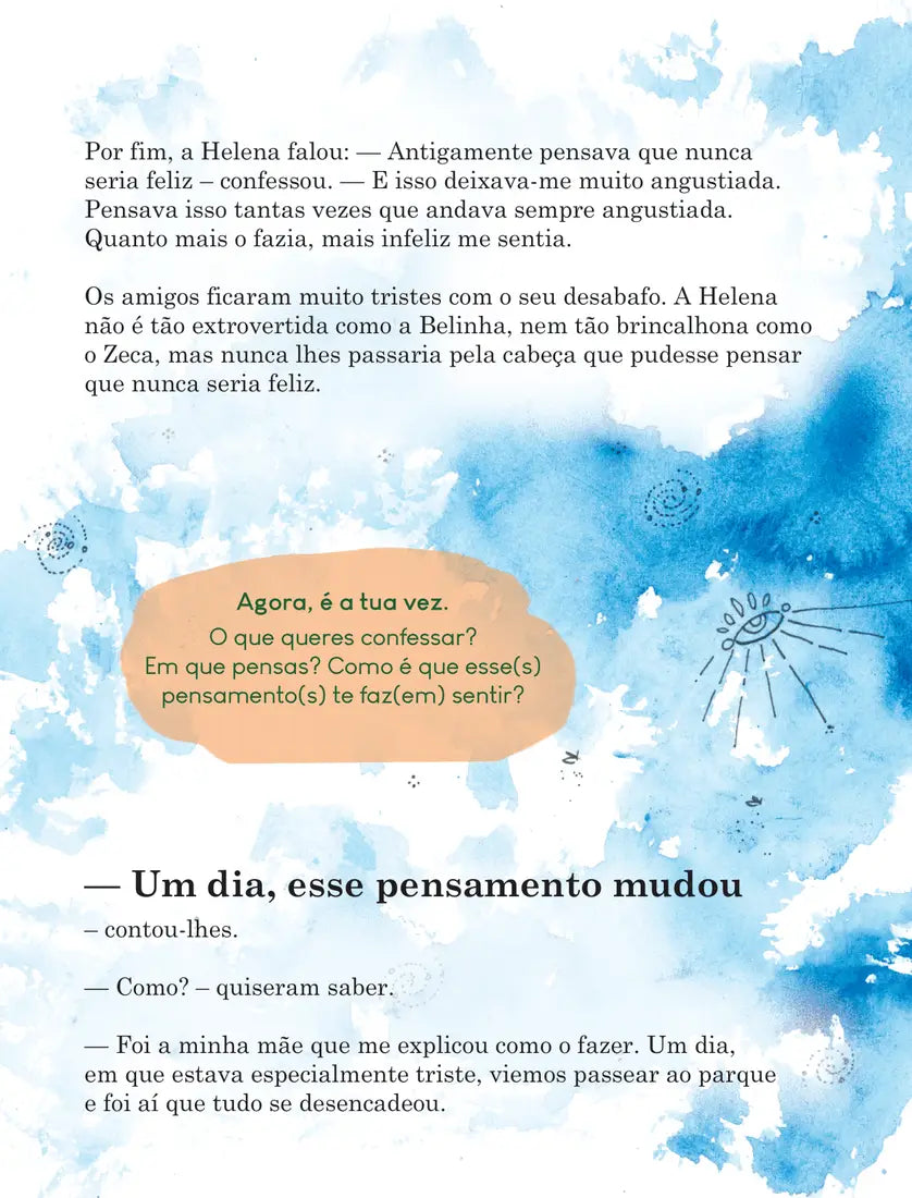 Livro | Os meus pensamentos | Livro 12 | Coleção de desenvolvimento pessoal para crianças e jovens - calonodedo