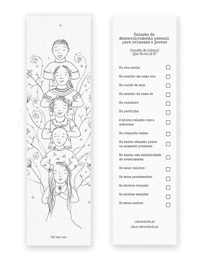 Papelaria | Marcador de livros «Desenvolvimento pessoal» - calonodedo